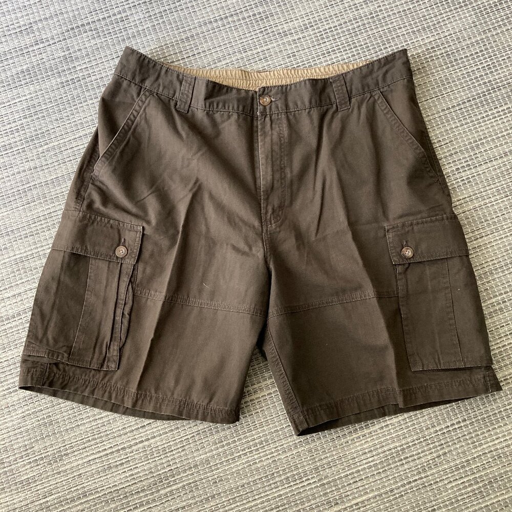 Outdoor Life Chocolate Brown Hiking Walk Cargo Shorts 38